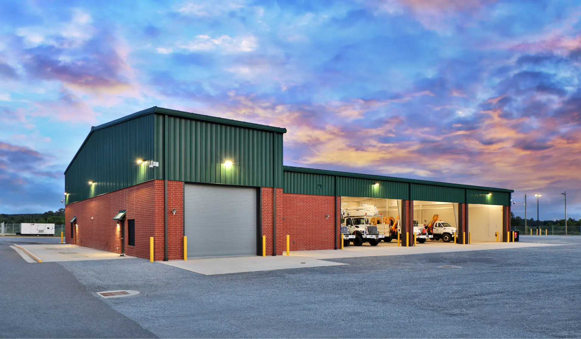 Professional commercial painting and exterior coating services for a warehouse facility in Allandale, Austin