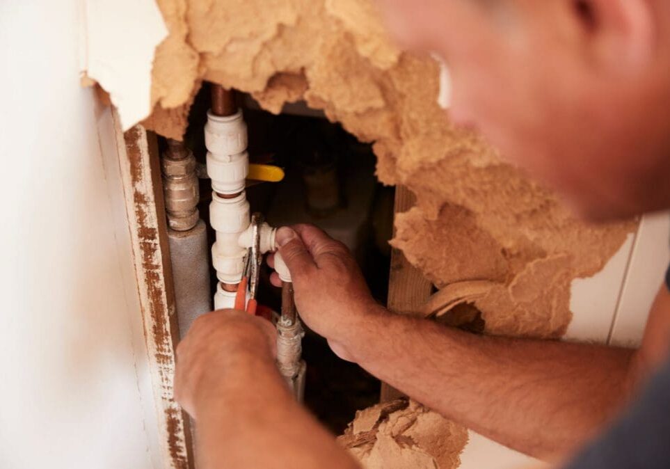 burst pipe